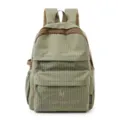 Green plaid casual backpack for women and students stylish retro school bookbag lightweight - No Pendant / L / Green