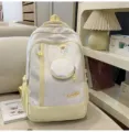 Zaino carino stile coreano con motivo a stelle e piccola tasca borsa casual giornaliera. - senza ciondolo / Giallo