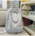 Zaino per studenti carino in stile coreano leggero grande capacità borsa scuola stella - senza ciondolo / Blu