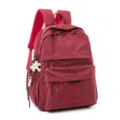Stylish red checkered school backpack for students, lightweight and spacious casual daypack. - Pendant Style / L / Red