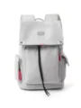 Grey multi-purpose backpack with large capacity, ideal for travel, school, and daily use. - Gray