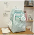 Joli sac à dos couleur bonbon style doux cartable grande capacité sac de voyage - Vert menthe