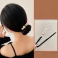 Créateur de chignon à fleurs de perles élégant outil de coiffure pour cheveux 1pc - Chignon Maker Fleur Perle