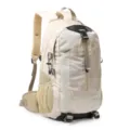 Sac à dos de randonnée en plein air décontracté, grand capacité, léger, beige élégant. - Kaki
