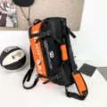 Sac à dos de voyage multifonctionnel noir et orange grande capacité sport fitness. - Noir et Orange