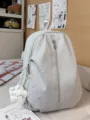 Korean style sweet star backpack for women, cute ins fashion school bag for daily travel and school - With Pendant / L / Gray