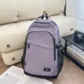 Lightweight waterproof backpack minimalist travel daily commuter laptop bag light purple - Large Purple (Without Pendant)