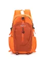 Orange outdoor backpack, lightweight waterproof mountaineering travel daypack for unisex. - Orange