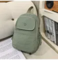 Γυναικείο σακίδιο πλάτης casual μεγάλη χωρητικότητα ελαφρύ νάιλον ταξίδι πράσινο χρώμα - Πράσινο