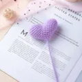 Bouquet di fiori a cuore viola all'uncinetto fatto a mano regalo compleanno ragazza decoro. - Cuore Viola