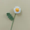 Piccolo fiore di margherita uncinetto fatto a mano dettaglio, bel regalo per gli amici. - Piccola Margherita Bianca Singola Finita