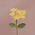 Bouquet di fiori di non-ti-scordar-di-me gialli all'uncinetto fatto a mano regalo - Giallo