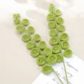 Ramoscello di foglie di eucalipto all'uncinetto fatto a mano per decoro, bella pianta finta. - Verde Gemma
