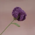 Fiore di garofano viola all'uncinetto fatto a mano, elegante regalo lavorato a maglia fine. - Viola Garofano Singolo Finito