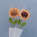 Bouquet di girasoli all uncinetto fatti a mano regalo di fiori artificiali bellissimi - Girasole Scuro / Giallo