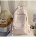 Sac à Dos Rose Nœud Papillon Doux Macaron Cartable Loisir Sac d'École Mignon Fille - Sac Seul Grand / Rose