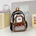 Sac à dos Ita japonais avec dentelle à volants, cartable noir et blanc pour femmes - S / Sans Accessoires / Noir