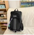 Minimalist outdoor sports backpack for women and men, large capacity travel hiking rucksack. - Black Small
