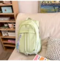 Light green casual sports backpack large capacity travel hiking daypack school bag for daily - Green Small