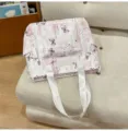 Japanischer stil süße schmetterling tragetasche für frauen, frische schultertasche schüler. - Nur Tragetasche (Ohne Anhänger) / Lila