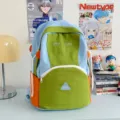 Cute color block backpack for women students, large capacity casual travel school bag. - No Pendant / L / Green