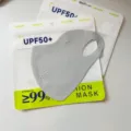 Sommer Eisseide Sonnenschutzmaske UPF50+ 3D atmungsaktive staubdichte graue Mode Gesichtsmaske - Einheitsgröße / Hellgrau