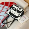 Variante de sac à dos étudiant à pois noirs et blancs avec fenêtre frontale ita bag. - Sac de Tutorat Sans Os Étoile / Noir