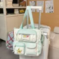 Joli sac ita transparent et doux, élégant sac à dos à pois mignon pour les étudiants. - Sac de Tutorat Os Étoile / Vert
