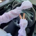 Korean style purple sun protection arm sleeves for women summer outdoor driving wear - One Size / Purple