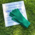 Guantes de punto verde cálidos de invierno para mujer, color sólido grueso frío. - Talla única / Verde oscuro