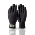 Men winter warm knitted gloves touchscreen thick fleece cold-proof black-grey business - One Size / Gray