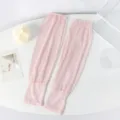 Pink floral lace sun sleeves for women summer outdoor driving breathable arm covers. - One Size / Pink