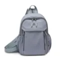 Small women backpack casual multi-functional travel chest bag daily fashion grey bag - Blue