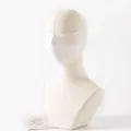 Mascarilla de protección solar de seda de morera, diseño 3D transpirable para verano. - Blanco