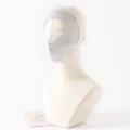 Mascarilla facial de seda de verano protección solar cara completa transpirable anti-UV para mujeres - Talla Única (Ajustable) / Gris Plata