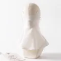 Mascarilla de protección solar de seda de morera para mujer anti-UV transpirable cara. - Talla Única (Ajustable) / Blanco