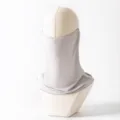 Mascarilla de protección solar UV transpirable ligera braga de cuello con orejeras - Talla única / Gris