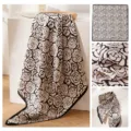 Elegant black and white rose print scarf, breathable fabric, stylish accessory for women. - Camellia Shadow Pattern