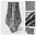 2025 Otoño nuevo pañuelo cuadrado paisley mujer elegante bufanda de cuello decorativa. - Marrón Grisáceo