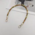 40cm colorful woven short bag strap replacement handbag handle fashion wrist carrying strap - Army Green