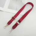 Vervangende tasriem, verstelbare nylon crossbody riem met gouden metalen hardware voor tas. - Bordeauxrood