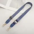 Verstelbare blauwe nylon tassenriem vervanging met gouden hardware voor damestassen - Meerblauw
