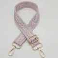 Correa de bolsa ajustable ancha de repuesto diseño tejido colorido estilo moderno 3.8cm - Rosa
