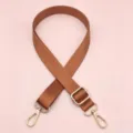 Effen nylon tasriem 2.5cm verstelbare crossbody vervangende riem veelzijdige handtas accessoire - Bruin