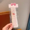 Kids lace floral bangs paste sweet pastoral style hair band daily cute hair accessory - Cherry Floral