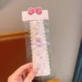 Cute girls lace hair band floral fringe patch sweet bangs magic sticker kids hair accessories - Star