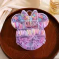 Children hair ties set in Mickey storage box, colorful rubber bands and mini clips for girls. - Mickey Mouse Boxed