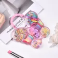 Set di elastici per capelli per bambini con scatola a farfalla, piccoli elastici colorati per ragazze. - Farfalla