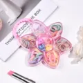 Bambini fiore scatola elastici per capelli, elastici colorati e mini mollette carine. - Girasole