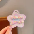 Kinder Cartoon künstliche Nägel süße 3D handgemachte Fake Nails mit Bären Design. - Bär mit Blume